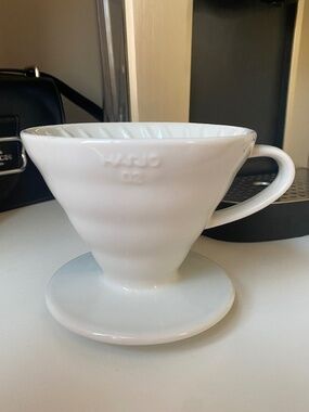 Hario V60 Porcelain Ceramic Coffee Dripper 02 - White - New!